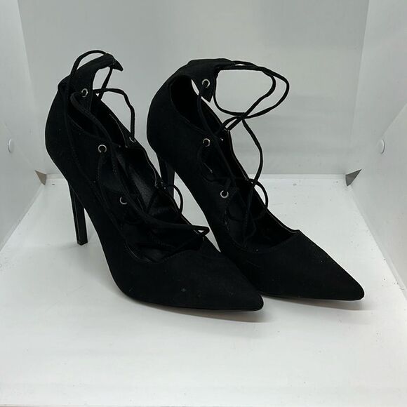 OLIVIA FERGUSON WOMENS LACE UP HEALS FTL-07-232 - Picture 1 of 9